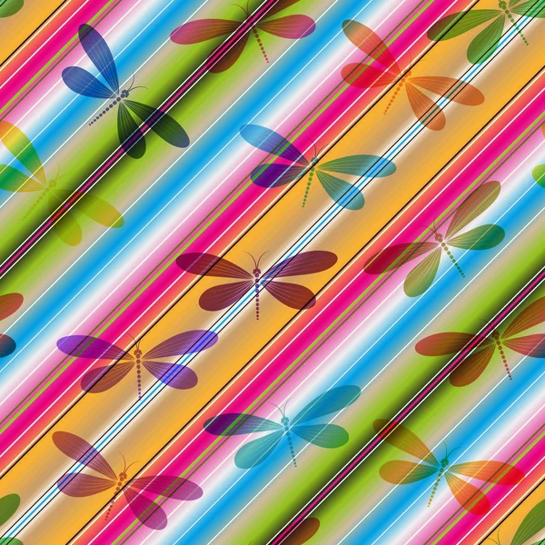 Patrón vívido a rayas diagonales sin costuras con translúcido colorido — Archivo Imágenes Vectoriales