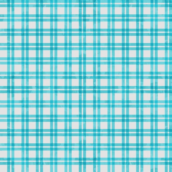 Checkered blue and white grunge seamless pattern — Stock Vector