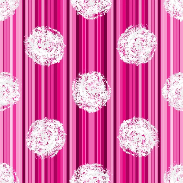 Nahtloses rosafarbenes Muster mit vertikalen Streifen — Stockvektor