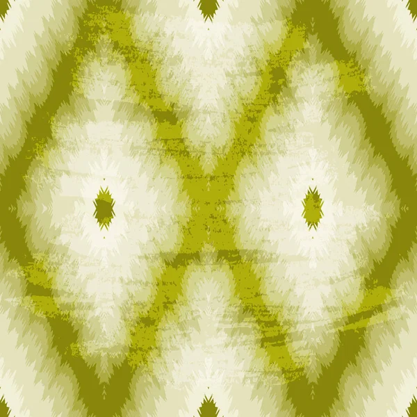 녹색 마름모와 완벽 한 기하학적 그런 지 패턴, — 스톡 벡터