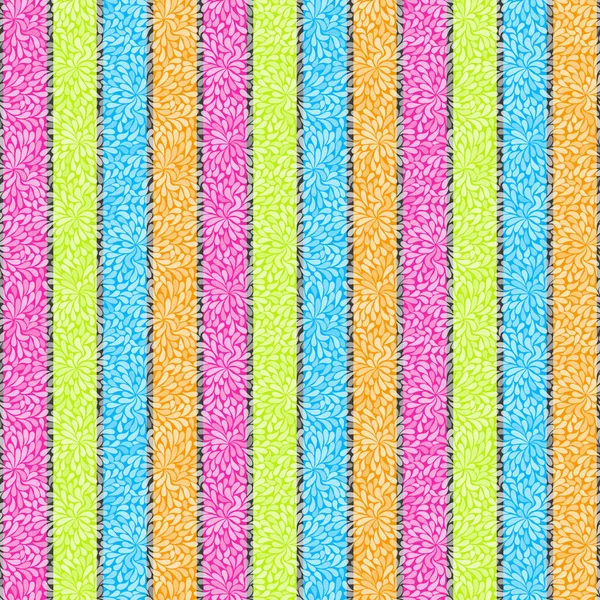 Bright seamless pattern with multicolored stripes — Stock Vector