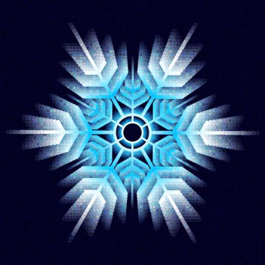 Küçük polka noktalı hacimsel kar tanesi ile Noel çerçevesi