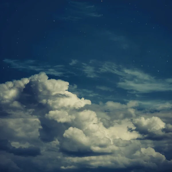 Fondo Natural Del Cielo Azul Con Nubes — Foto de Stock