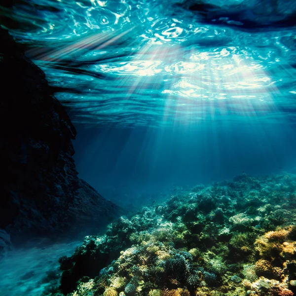 Hintergrund Sand Strand Unter Wasser — Stockfoto