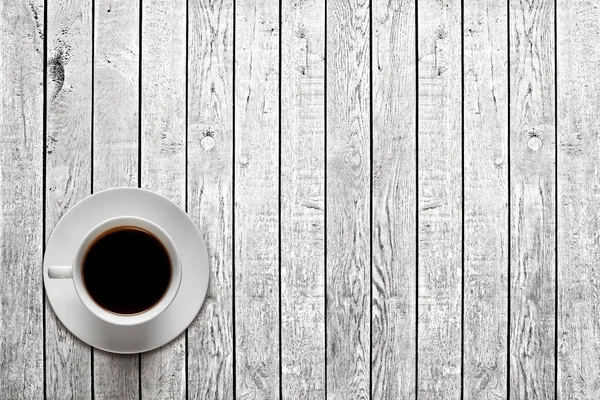 Um café não está nos fundos de madeira — Fotografia de Stock