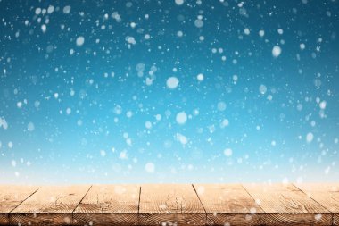 Karlı Kış Noel Arkaplanı 