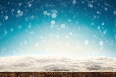 Karlı Kış Noel Arkaplanı 