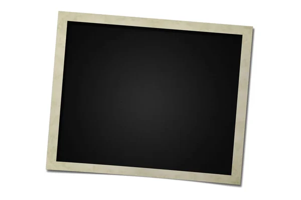 Une carte cadre photo isolée sur fond blanc — Photo