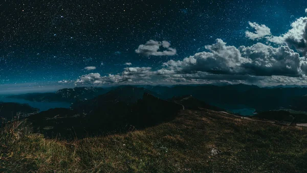 Night sky in the mountains