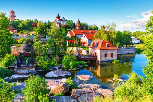 Doğal Yaz Görünümü Peyzaj Park Buky Veya Buki Kiev Region — Stok fotoğraf