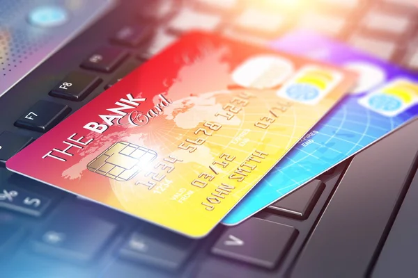 Creative Abstract Internet Banking Contabilità Shopping Online Web Security Business — Foto Stock