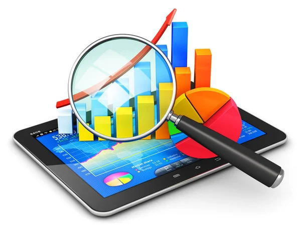 Ufficio Mobile Astratto Creativo Trading Borsa Contabilità Statistica Sviluppo Finanziario — Foto Stock