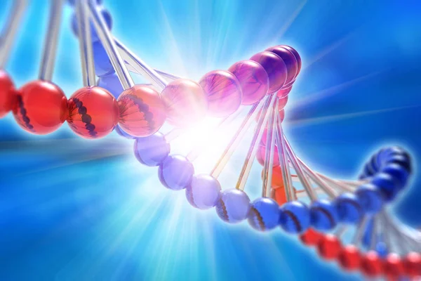 Креативные Генетические Исследования Днк Научно Технический Медицинский Анализ Рендеринг Иллюстрирующий — стоковое фото