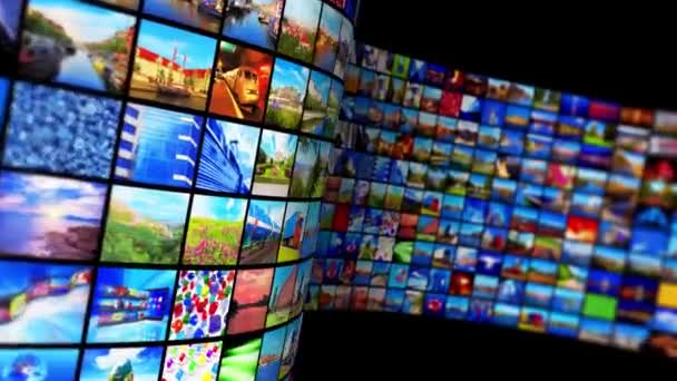 Creatieve Abstracte Web Streaming Videodienst Mediatechnologie Multimedia Business Internetcommunicatie Cinema — Stockvideo