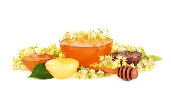 新鮮なシナノキの蜂蜜 — ストック写真