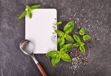 Boş kağıt menüsünün üst görünümü