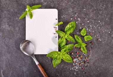 Boş kağıt menüsünün üst görünümü