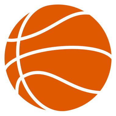 İllüstrasyon siluet basketbol topu