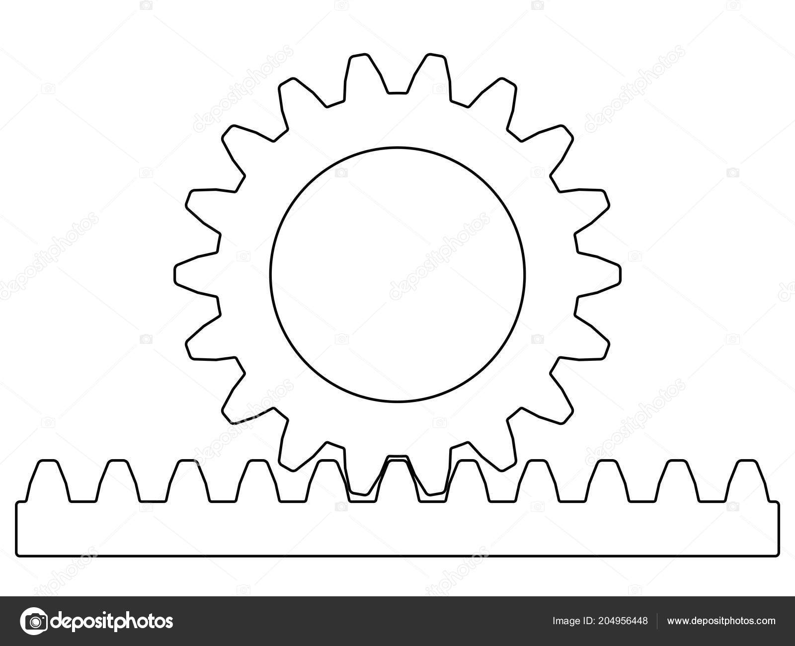 Rack And Pinion Drawing