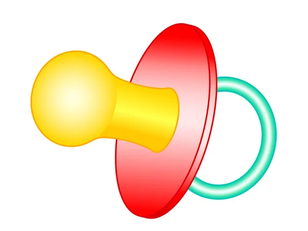 婴儿奶嘴图标的插图 — 图库矢量图片