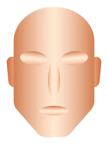 Illustration Det Abstrakta Begrepp Mänskliga Ansiktet — Stock vektor