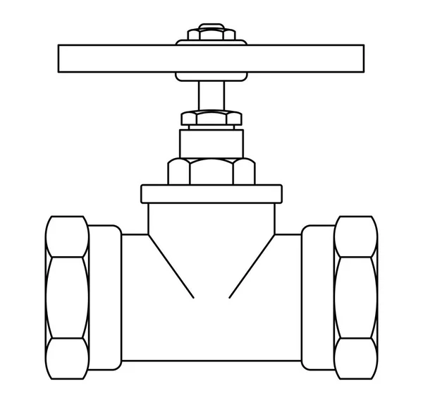 Abbildung Des Konturhahnwerkzeugs — Stockvektor