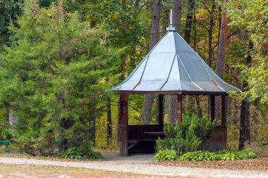 Yazlık ile ormanlık park peyzaj