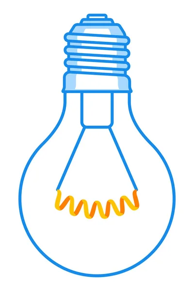 Glödlampa illustration — Stock vektor