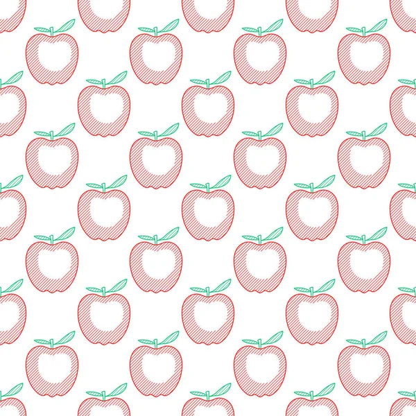 Modèle de pomme rouge — Image vectorielle