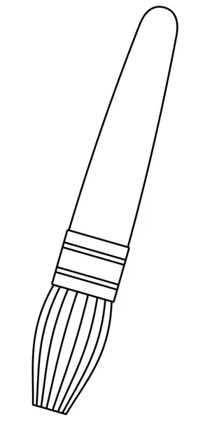 Pequena ilustração do contorno da escova — Vetor de Stock