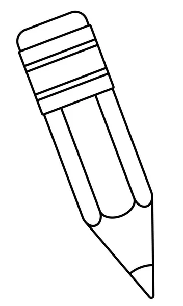 Petite illustration du contour du crayon — Image vectorielle
