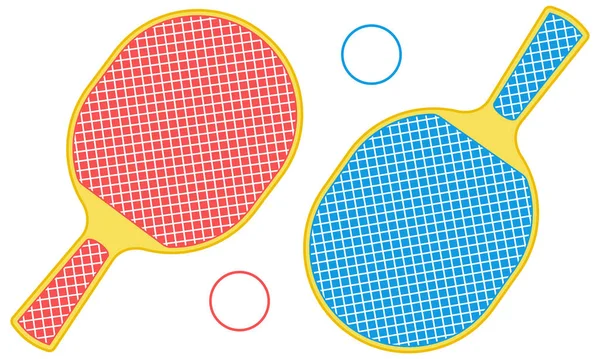 乒乓球的插图 — 图库矢量图片