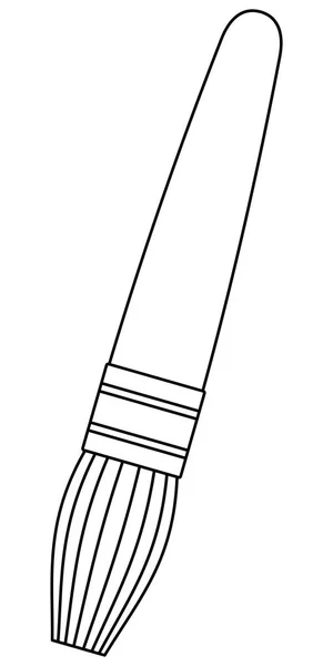 小さいブラシの輪郭図 — ストックベクタ