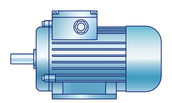Illustration zum Elektromotor — Stockvektor