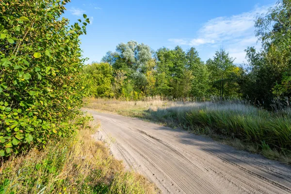 Sandy grusväg — Stockfoto