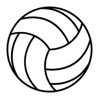 Çizgili voleybol topu çizimi