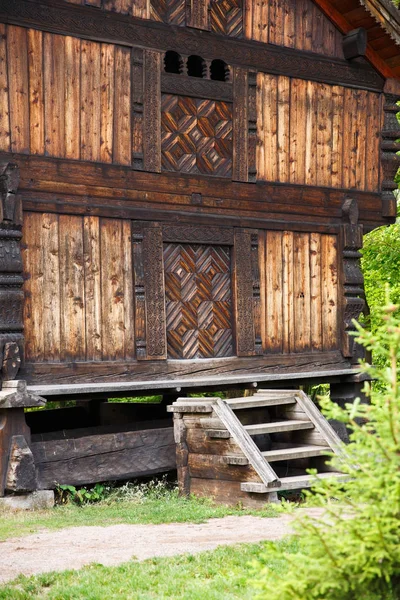 Casa Madeira Velha Tradicional Oslo Noruega — Fotografia de Stock