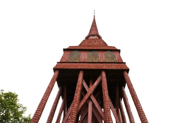 最初の野外博物館スカンセン スウェーデン ストックホルムの島ヘルタ ベルリンにある動物園で古い木造塔 — ストック写真