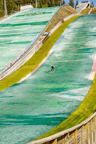 Noorwegen Augustus 2014 Skischans Helling Lysgardsbakken Werd Geopend 1993 Specifiek — Stockfoto