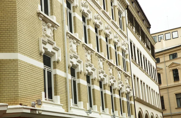 Oude Gebouw Windows Oslo Noorwegen — Stockfoto