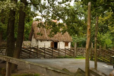 Skansen park, ilk açık hava Müzesi ve ada Djurgarden üzerinde bulunan Hayvanat Bahçesi, geleneksel eski çiftlikte.