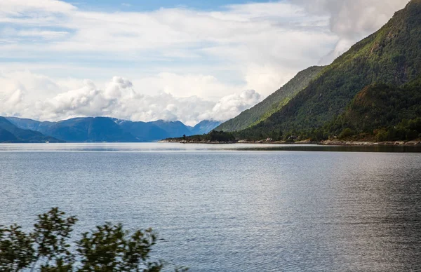 Krajina Fjord Hory Norsku — Stock fotografie