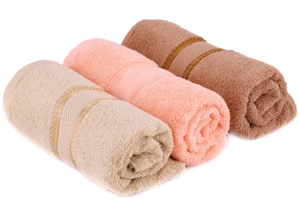 Rolled Towels Isolated White Background — Stock Photo, Image