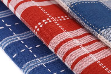 Renkli mutfak havlu portre resim.