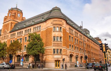 Stockholm, İsveç - 23 Ağustos, 2014-Sodermalm adasında bina eski.