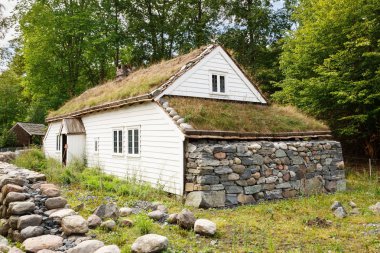 Oslo, Norveç'te geleneksel eski ev.