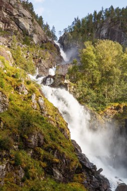 Latefossen, Norveç'te en büyük şelaleler.