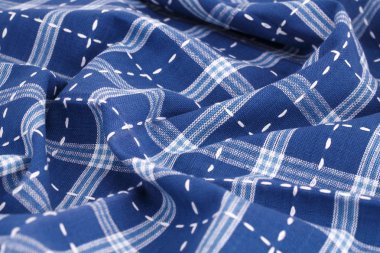 Çizgili masa örtüsü doku arka plan, portre resim olarak.