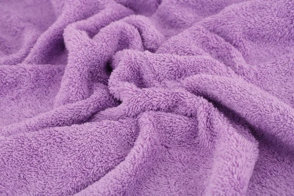 Textura Toalha Violeta Como Fundo — Fotografia de Stock