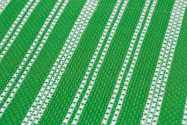 Striped Tablecloth Texture Background Closeup Picture — Stock Photo, Image